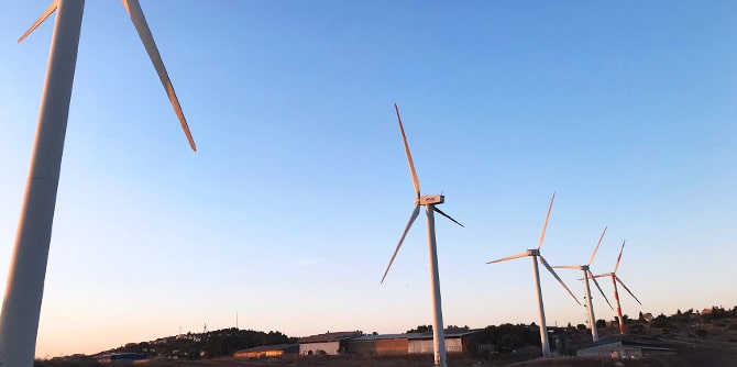 the Ma’ale Gilboa renewable energy wind farm