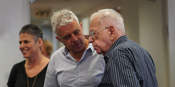 Danny Bar Giora and  Professor Shlomo Avineri
